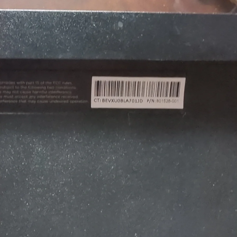 HP KBAH21 USB Wired Super Slim Thin Black PC Keyboard Used Lightweight H372